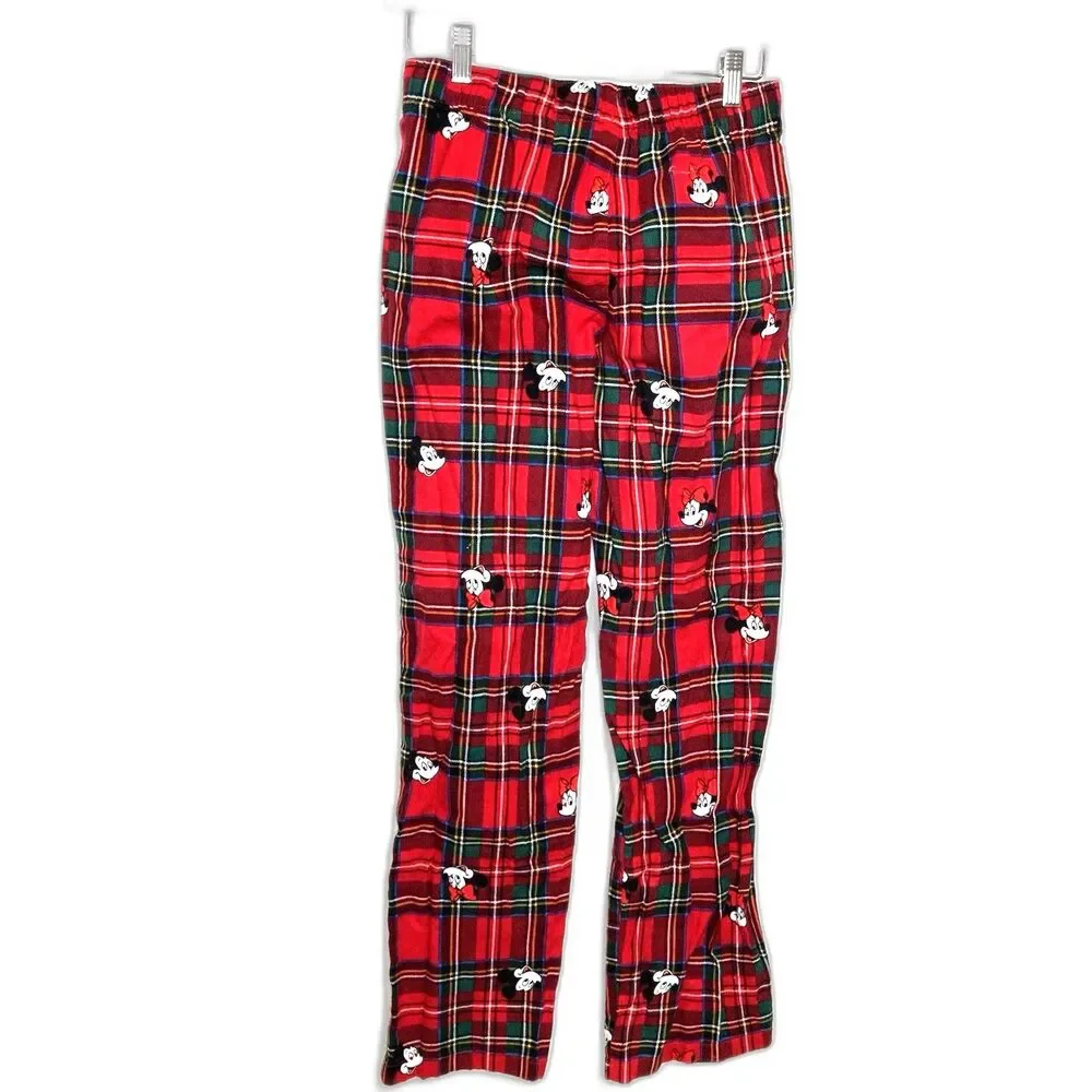 Old Navy x Disney Mickey Mouse & Friends Flannel Pajama Set Womens XS Christmas